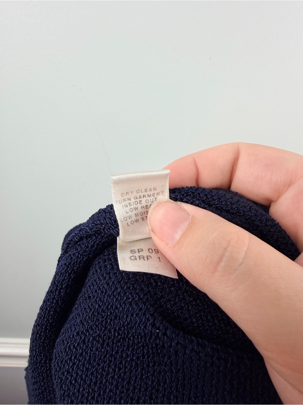 St. John blue Santana knit wool blend pull on trousers size 8 - Picture 6 of 6